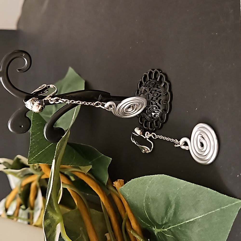 Clip On Dangling Wire Earrings